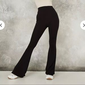Missguided black Jersey flare pants